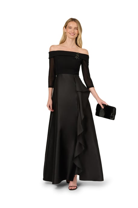 Studio Combo Off Shoulder Gown - Image 1