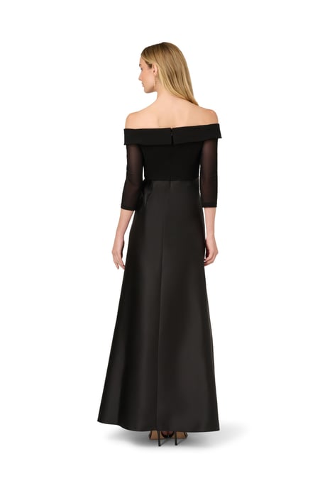 Studio Combo Off Shoulder Gown - Image 2
