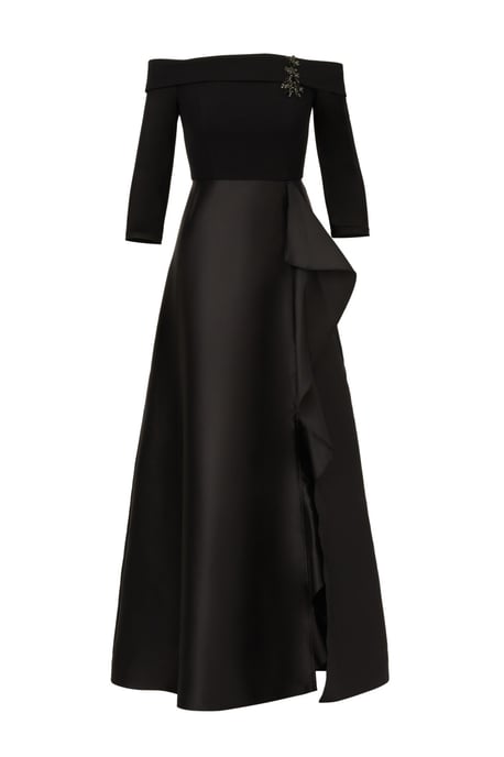 Studio Combo Off Shoulder Gown - Image 5