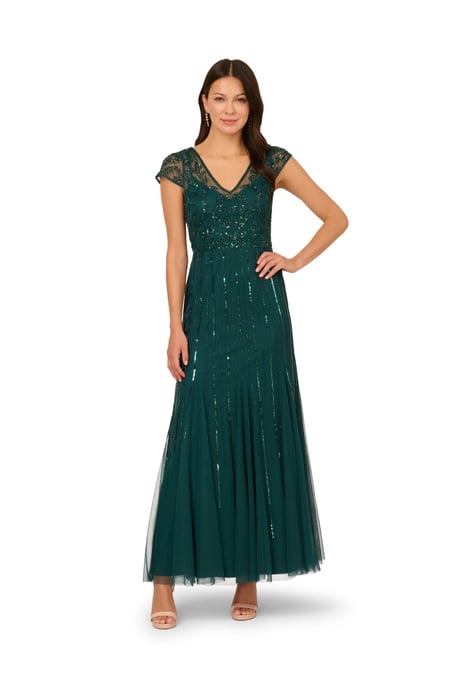 Studio Beaded Long Dress - Image 3
