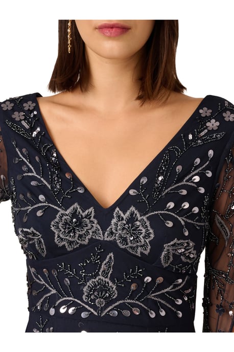 Beaded Long Sleeve Dress - Image 4