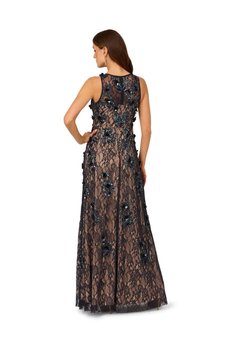 Bead Lace Long Dress - Image 2