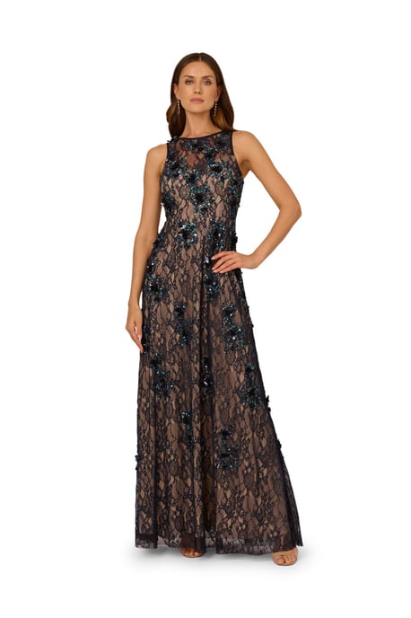 Bead Lace Long Dress - Image 3