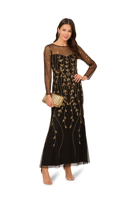 Studio Long Sleeve Beaded Dress - Image 1