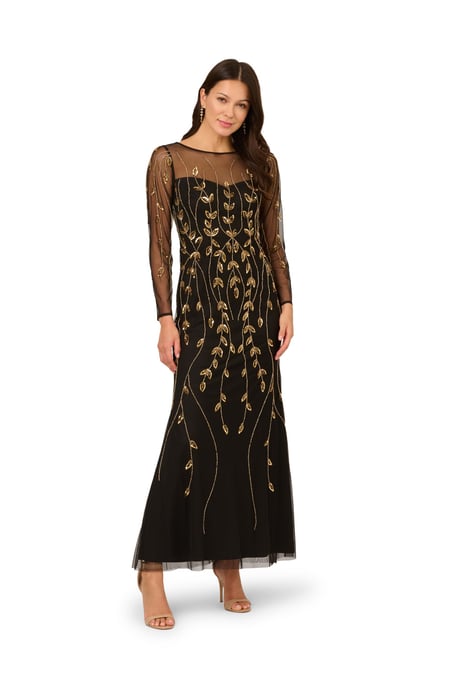 Studio Long Sleeve Beaded Dress - Image 3