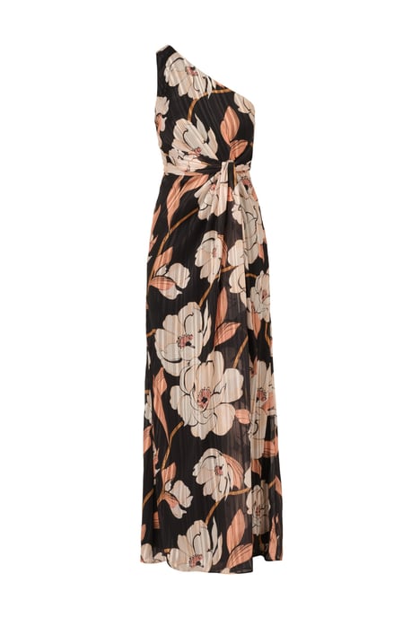 Draped Floral Ribbon Gown - Image 5