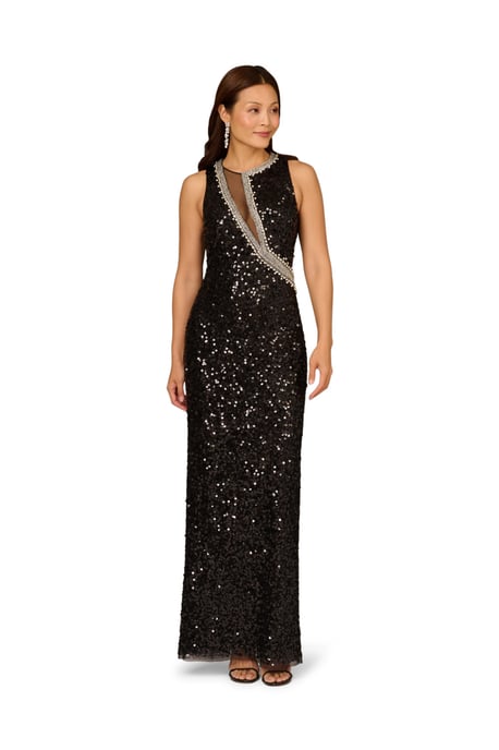 Aidan Sequin Long Dress - Image 3