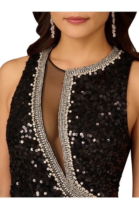 Aidan Sequin Long Dress - Image 4