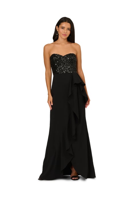 Strapless Bead Mesh Dress - Image 3