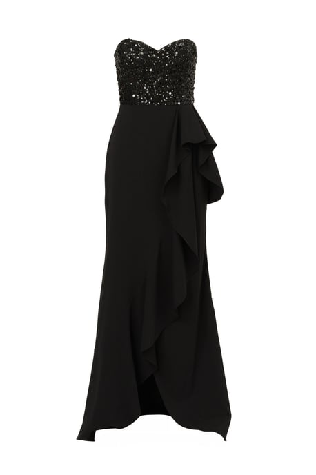 Strapless Bead Mesh Dress - Image 5