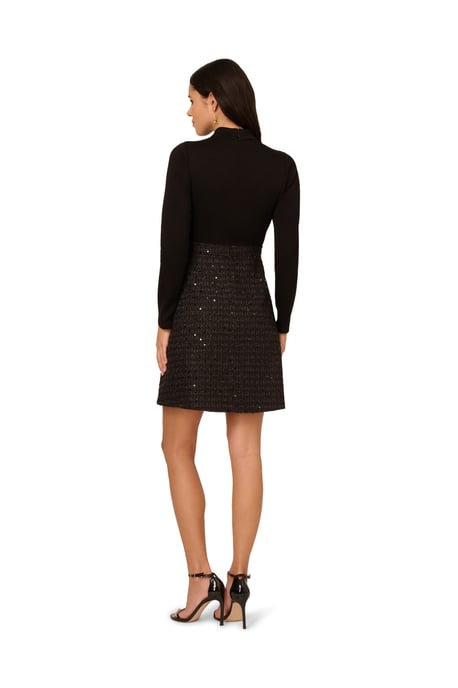 Ponte Sequin Boucle Dress - Image 2