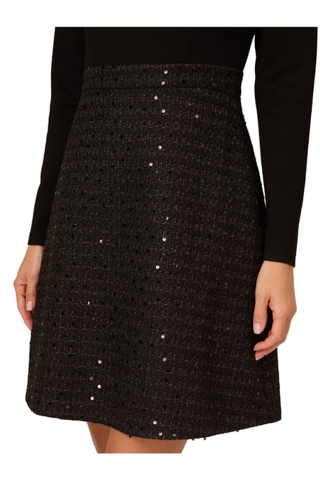 Ponte Sequin Boucle Dress - Image 4
