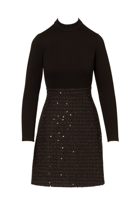Ponte Sequin Boucle Dress - Image 5