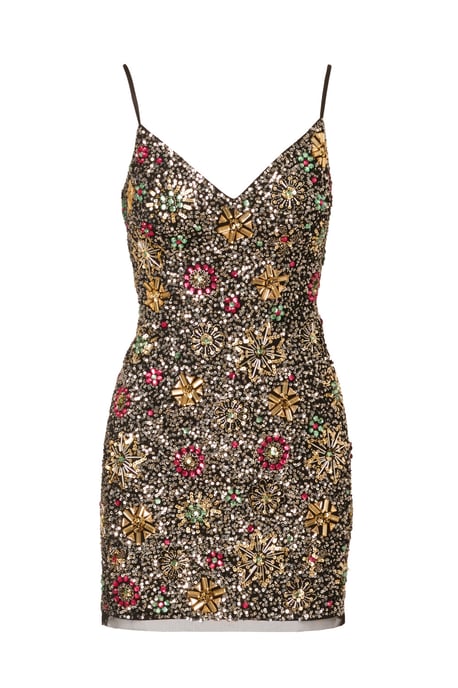 Beaded Short Dress - Image 5
