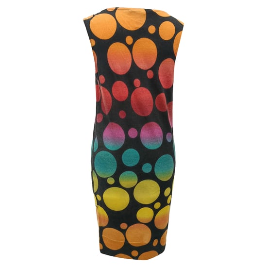 Diane von Furstenberg jurk met stippenprint in veelkleurige wol - Image 3