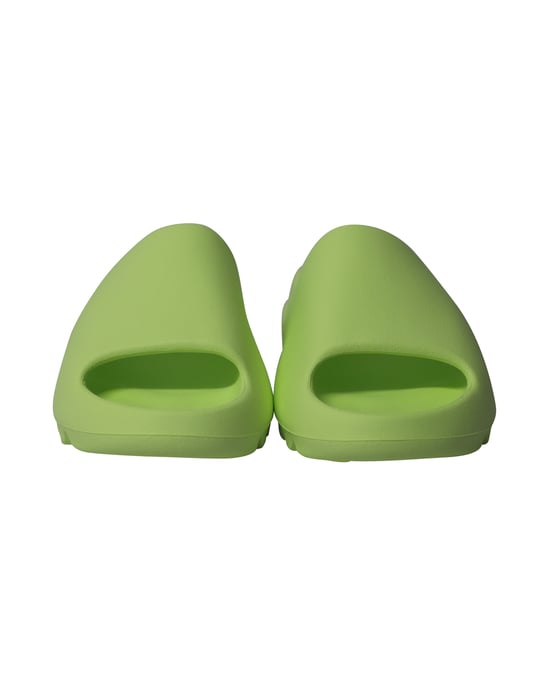 Adidas Yeezy Slides in Glow Green Plastic - Image 2