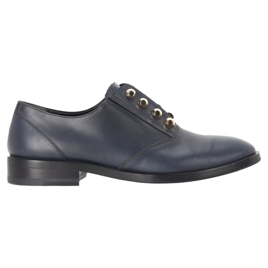 Balenciaga Derby-schoenen met studs in marineblauw leer - Image 1
