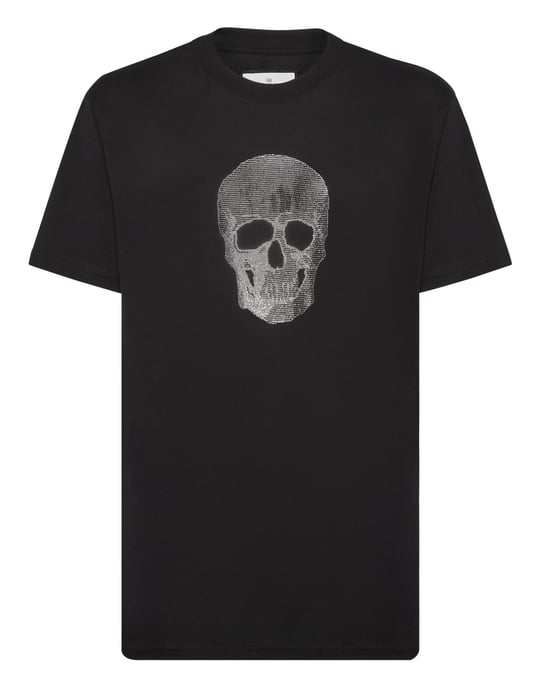 T-shirt rundhalsad med dödskalle - Image 1