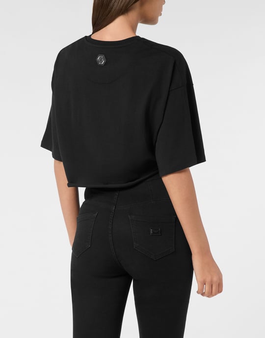 T-shirt med rund halsringning - Image 4
