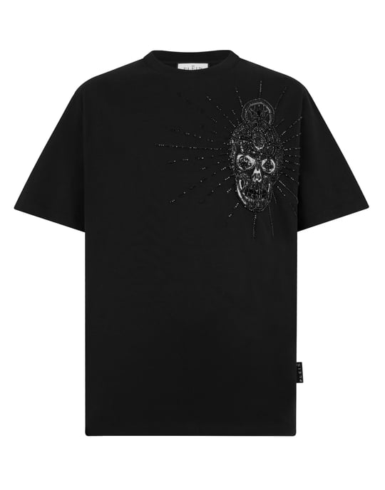 Round Neck T-Shirt Skull Stones Skull - Image 1