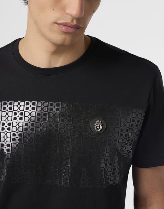 Round Neck T-Shirt Stripe Monogram - Image 3