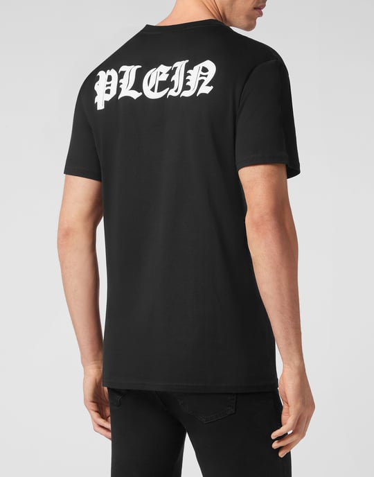 T-Shirt V-Hals Gothic Plein - Image 3