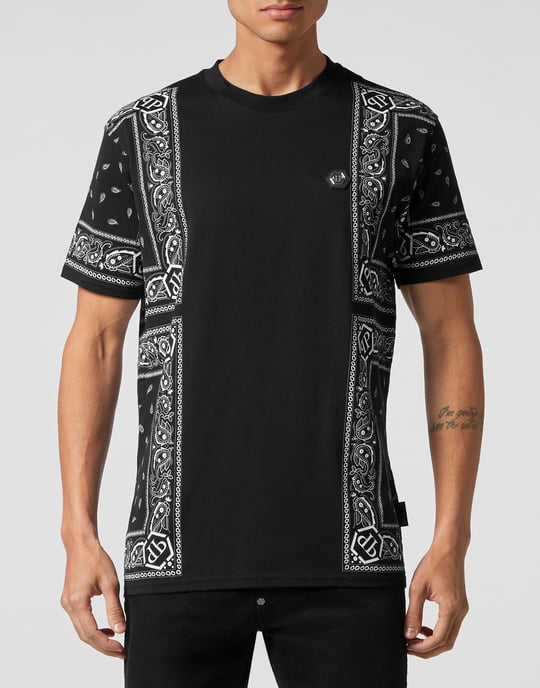 T-shirt Rundhals Paisley - Image 2