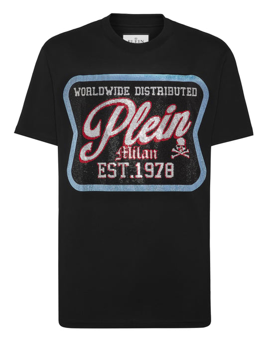 T-shirt med rund halsringning - Image 1