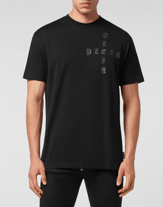 T-Shirt Rund Hals Gothic Plein - Image 2