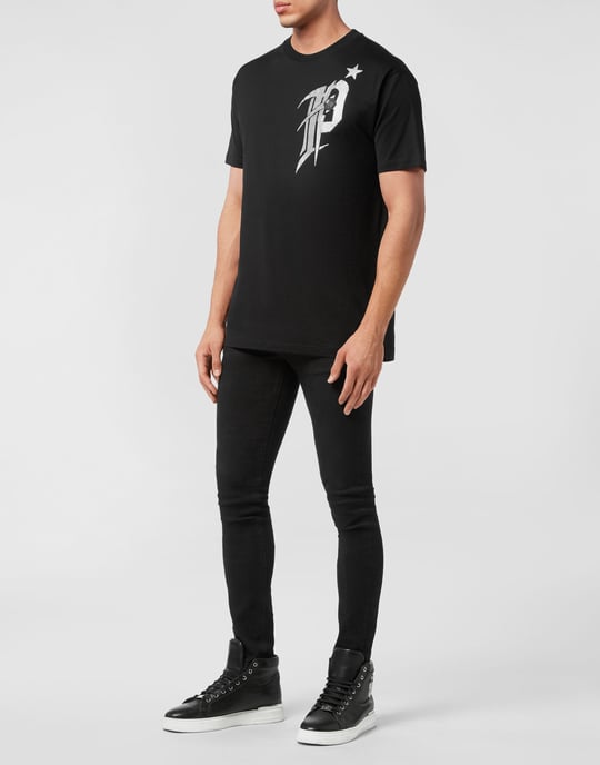T-Shirt Ronde Hals Gothic Plein - Image 3