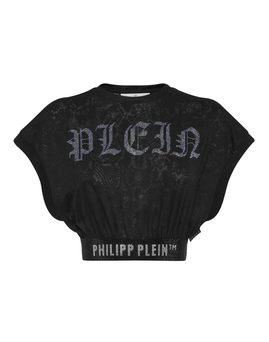 T-Shirt Ronde Hals Gothic Plein - Image 1