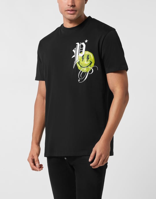 T-shirt Rundhals Korte Ärmar Smile - Image 2