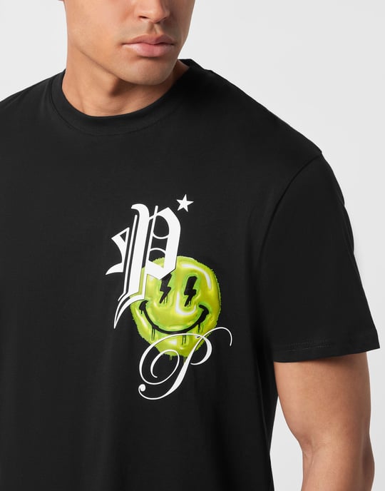 T-shirt Rundhals Korte Ärmar Smile - Image 3