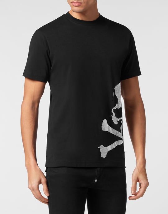 T-shirt med rund halsringning och tatuering - Image 2