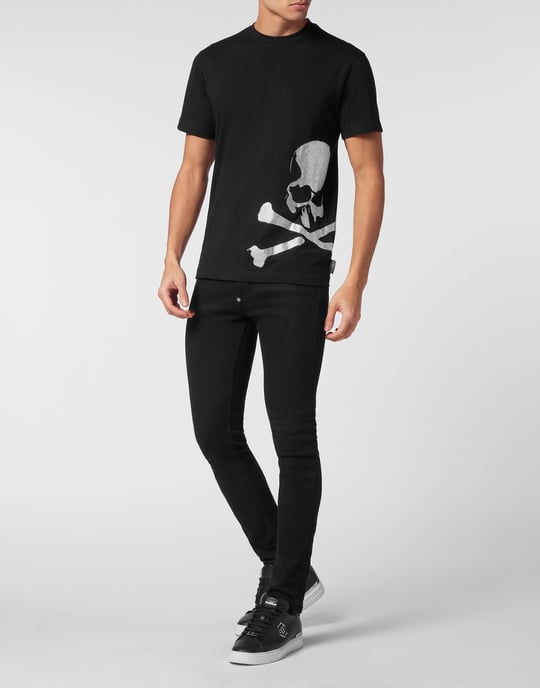 T-shirt med rund halsringning och tatuering - Image 3