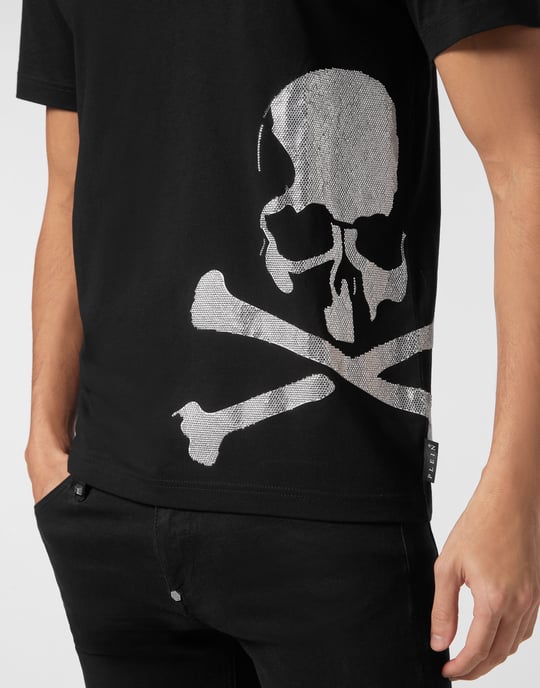 T-shirt med rund halsringning och tatuering - Image 5