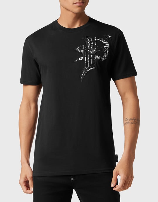 T-Shirt Ronde Hals Gothic Plein - Image 2