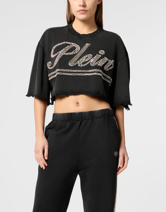 Cropped T-Shirt Strass Signature - Image 2
