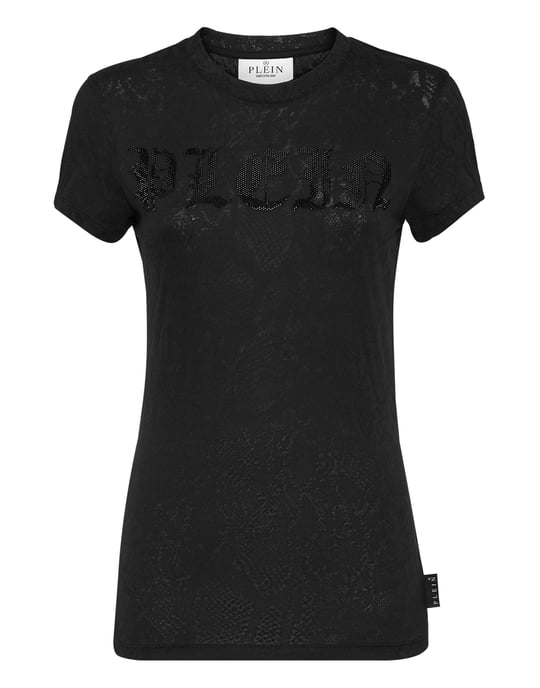 T-Shirt Rund Hals Gothic Plein - Image 1