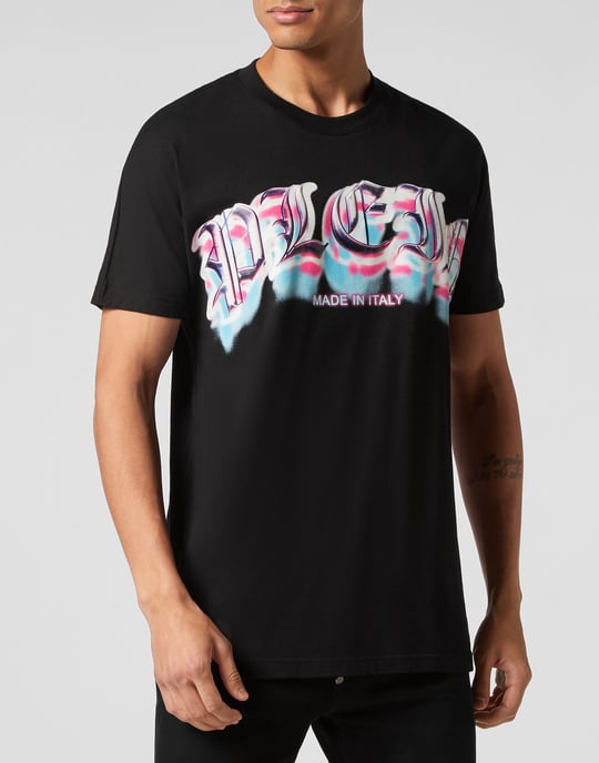 T-Shirt Rund Hals Gothic Plein - Image 2