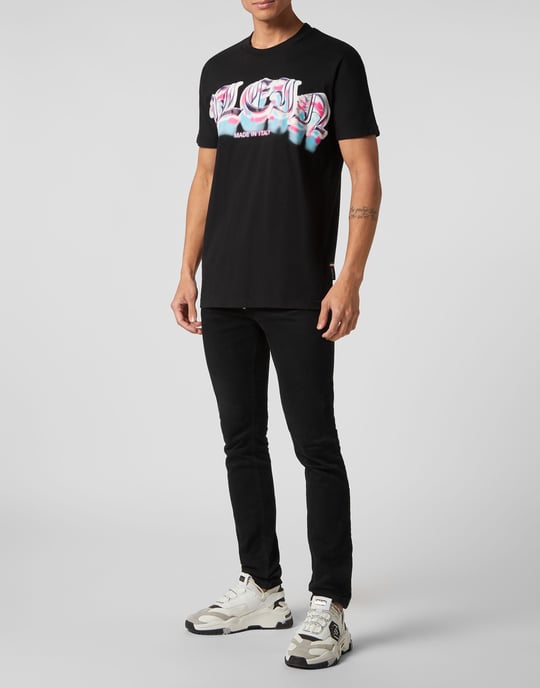T-Shirt Rund Hals Gothic Plein - Image 4