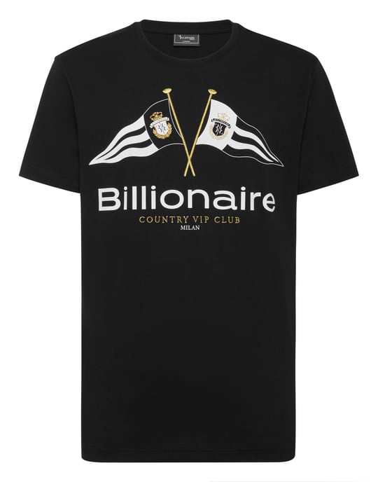 T-shirt med rund hals och flaggor - Image 1