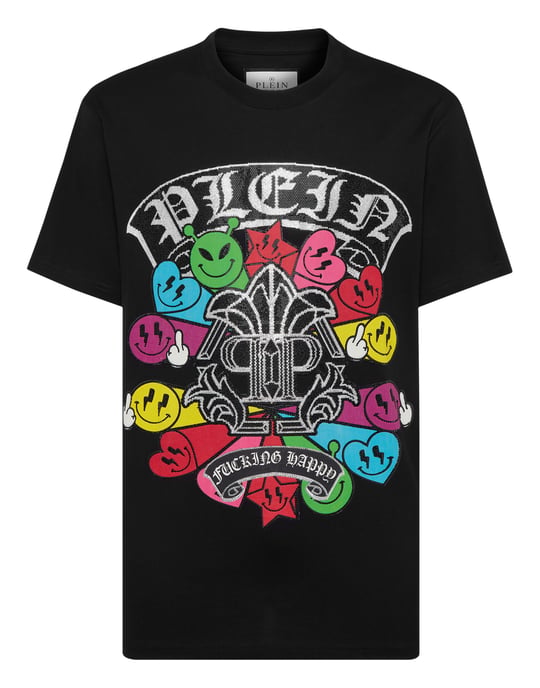 T-shirt med rund halsringning - Image 1