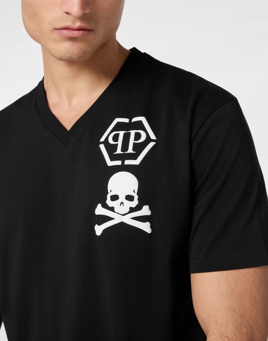 T-Shirt V-Hals Skull - Image 5