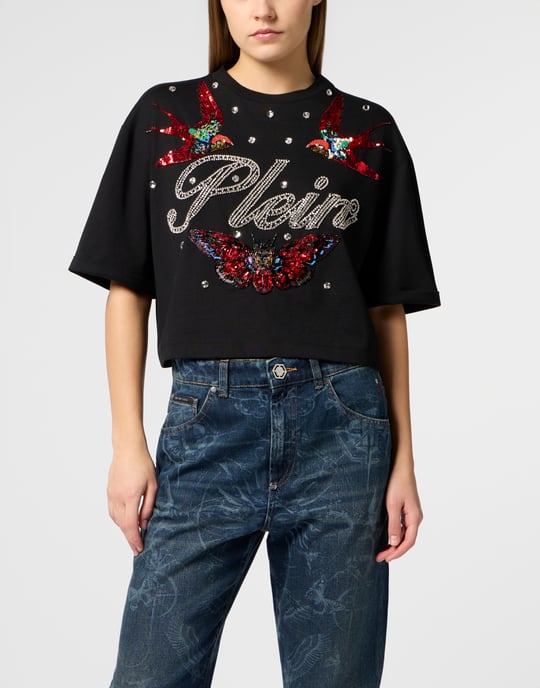 Cropped T-Shirt Tattoo Strass Tattoo - Image 2