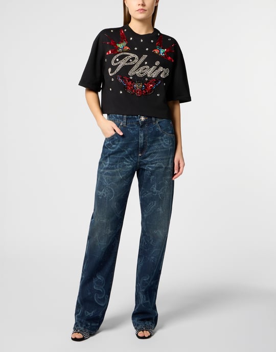 Cropped T-Shirt Tattoo Strass Tattoo - Image 4
