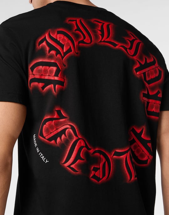 T-Shirt V-Hals Gothic Plein - Image 5