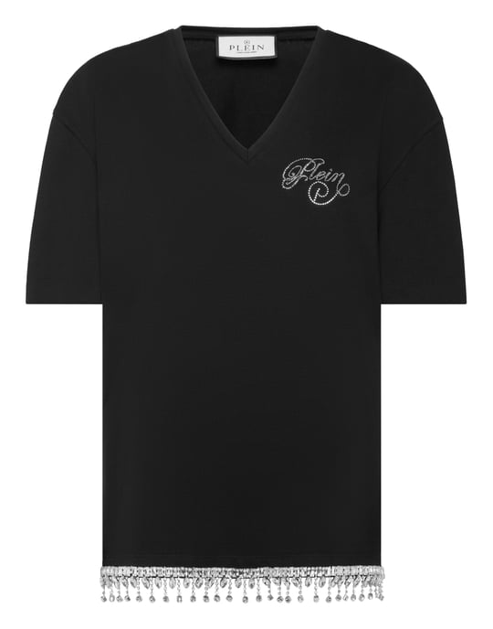 V-ringad t-shirt Signature - Image 1