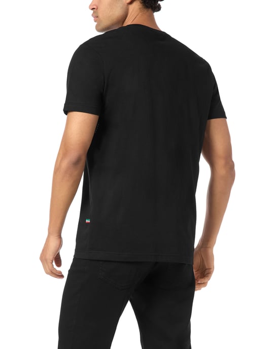 Embroidered T-Shirt Round Neck Ss - Image 4