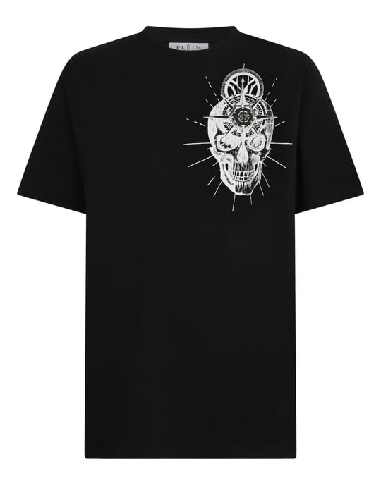 Round Neck T-Shirt Skull Tattoo - Image 1